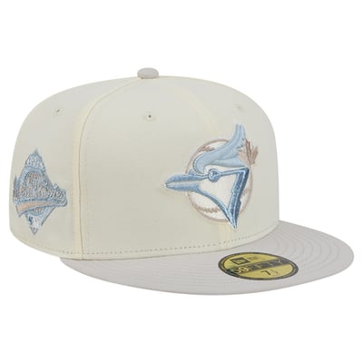  Toronto Blue Jays New Era Crisp Equinox World Series 59FIFTY Fitted Hat - Natural
