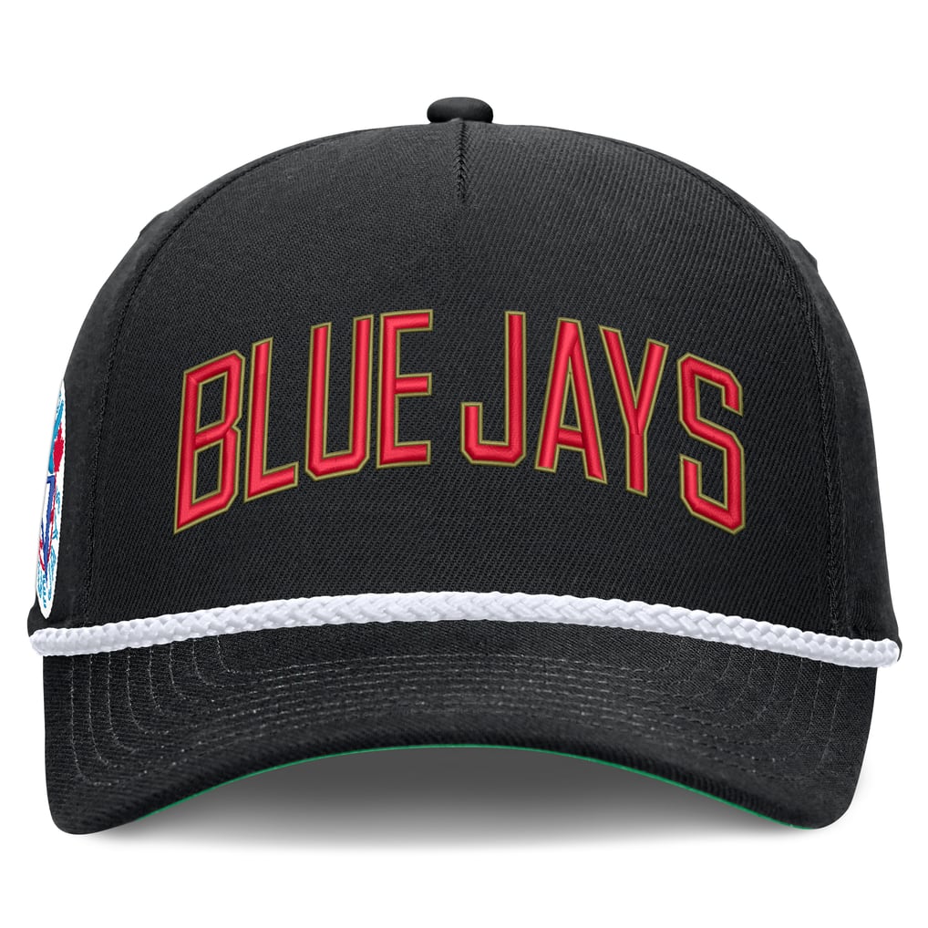 Toronto Blue Jays Nike Cooperstown Collection Rise Adjustable Hat - Black