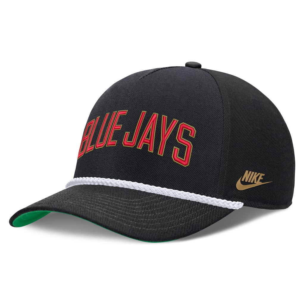 Toronto Blue Jays Nike Cooperstown Collection Rise Adjustable Hat - Black