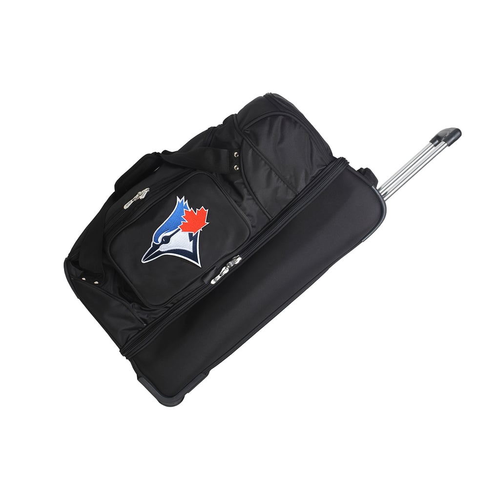 Toronto Blue Jays MOJO 27'' 2-Wheel Drop Bottom Rolling Duffel Bag - Black