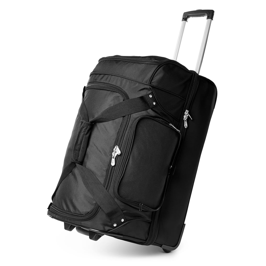 Toronto Blue Jays MOJO 27'' 2-Wheel Drop Bottom Rolling Duffel Bag - Black