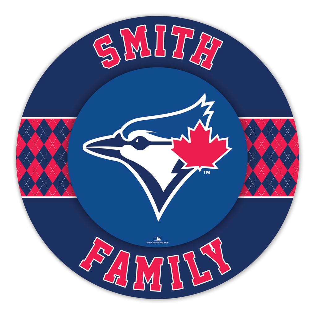 Toronto Blue Jays 16" Personalized Circle Wall Art