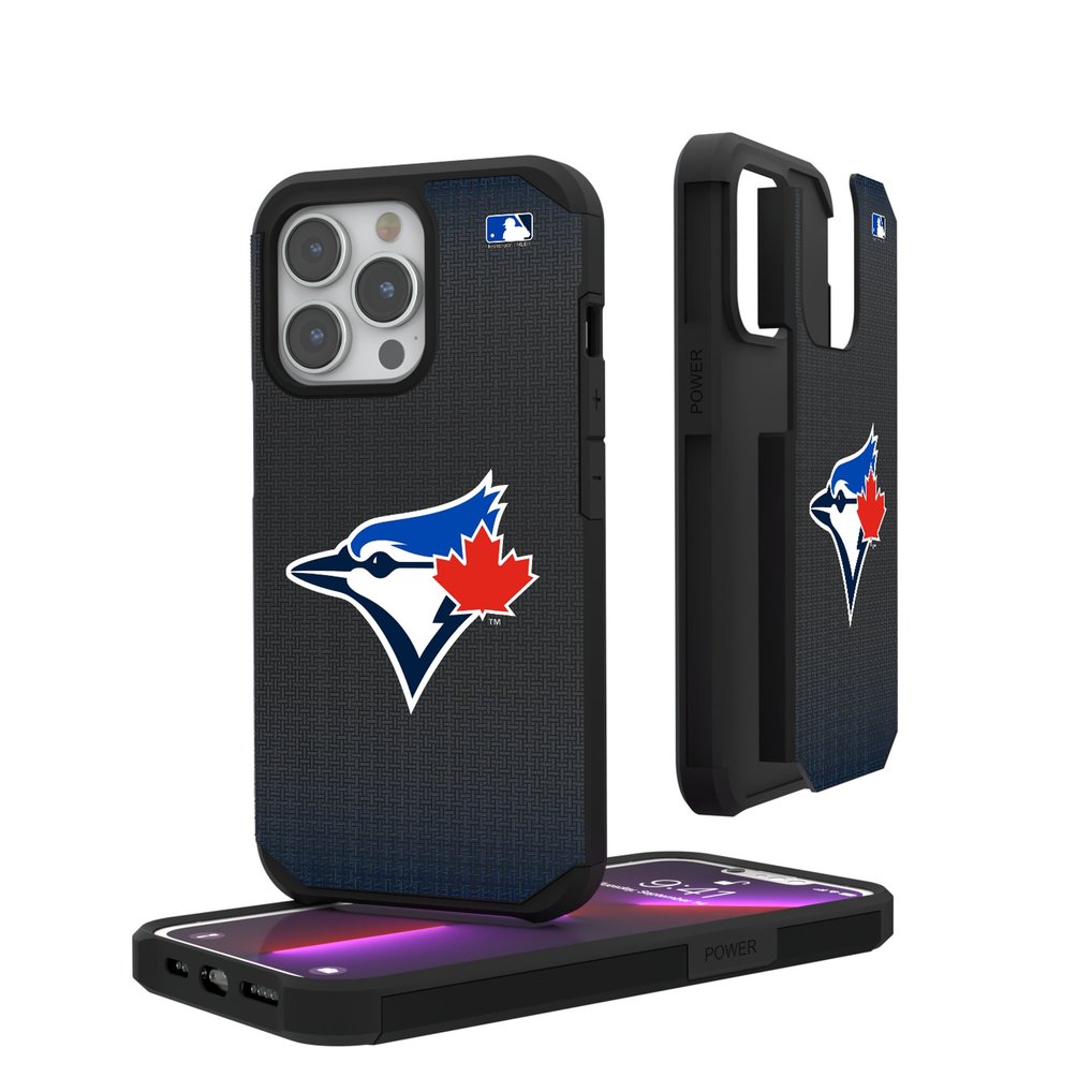 Toronto Blue Jays Linen Logo iPhone Rugged Case