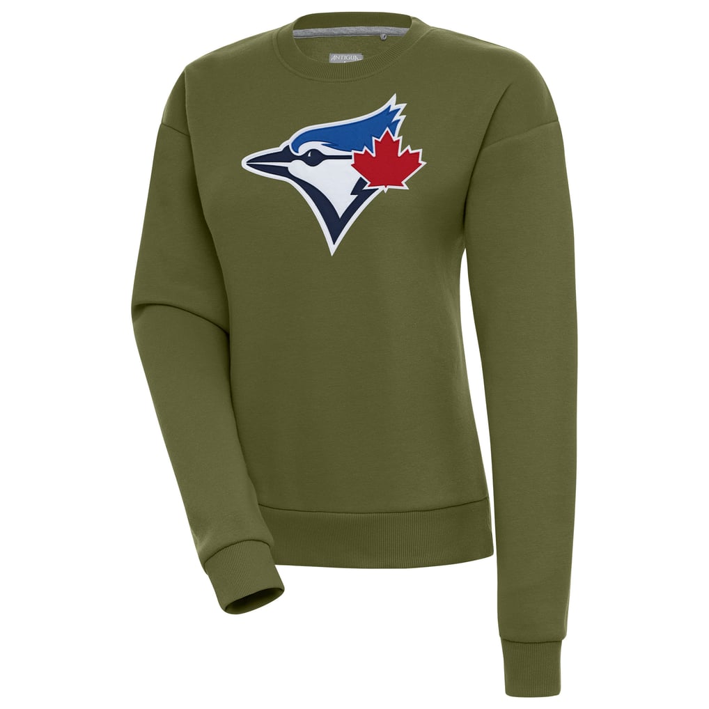 Toronto Blue Jays Antigua Women's Victory Pullover Sweatshirt - Olive