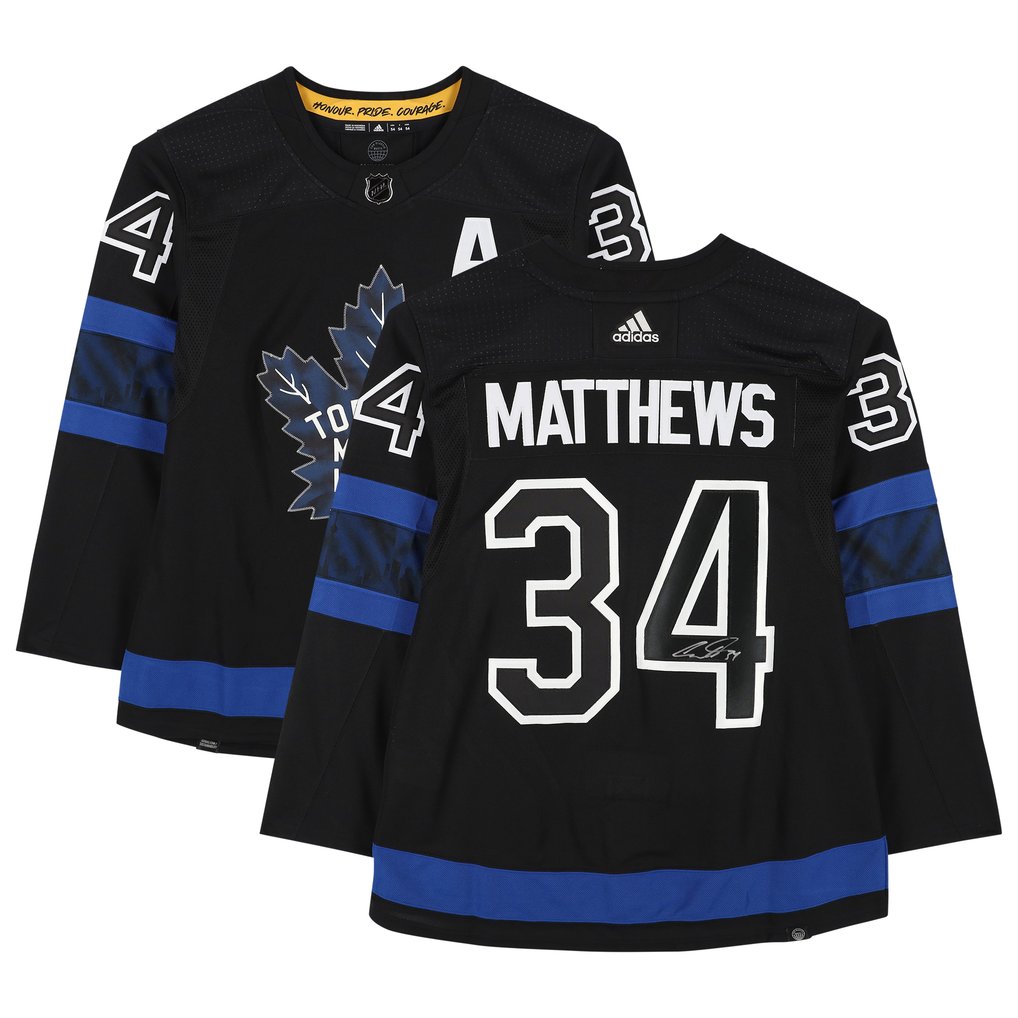 Auston Matthews Toronto Maple Leafs Fanatics Authentic Autographed Adidas Alternate Authentic Jersey - Black