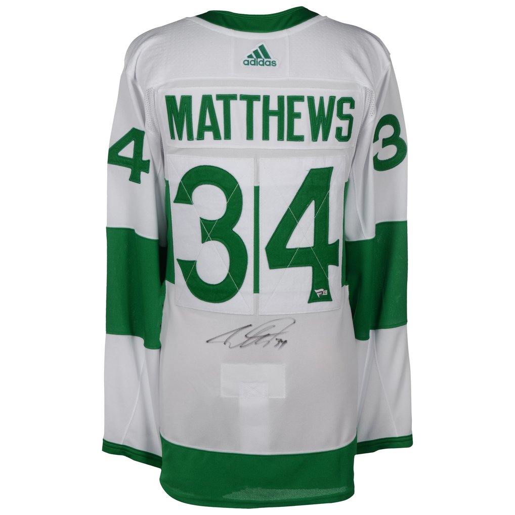 Auston Matthews Toronto Maple Leafs Fanatics Authentic Autographed Green Toronto St. Pats Adidas Authentic Jersey