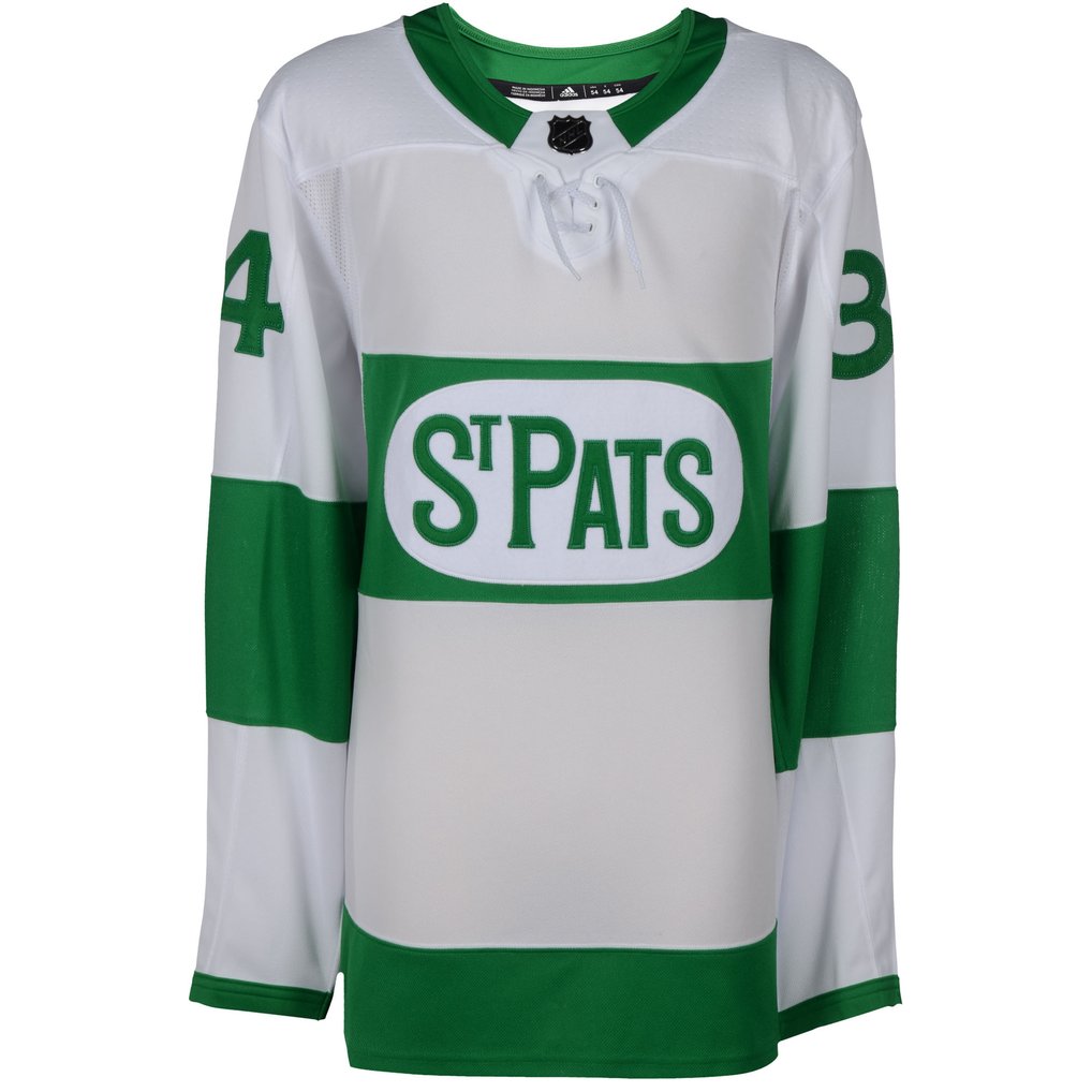 Auston Matthews Toronto Maple Leafs Fanatics Authentic Autographed Green Toronto St. Pats Adidas Authentic Jersey