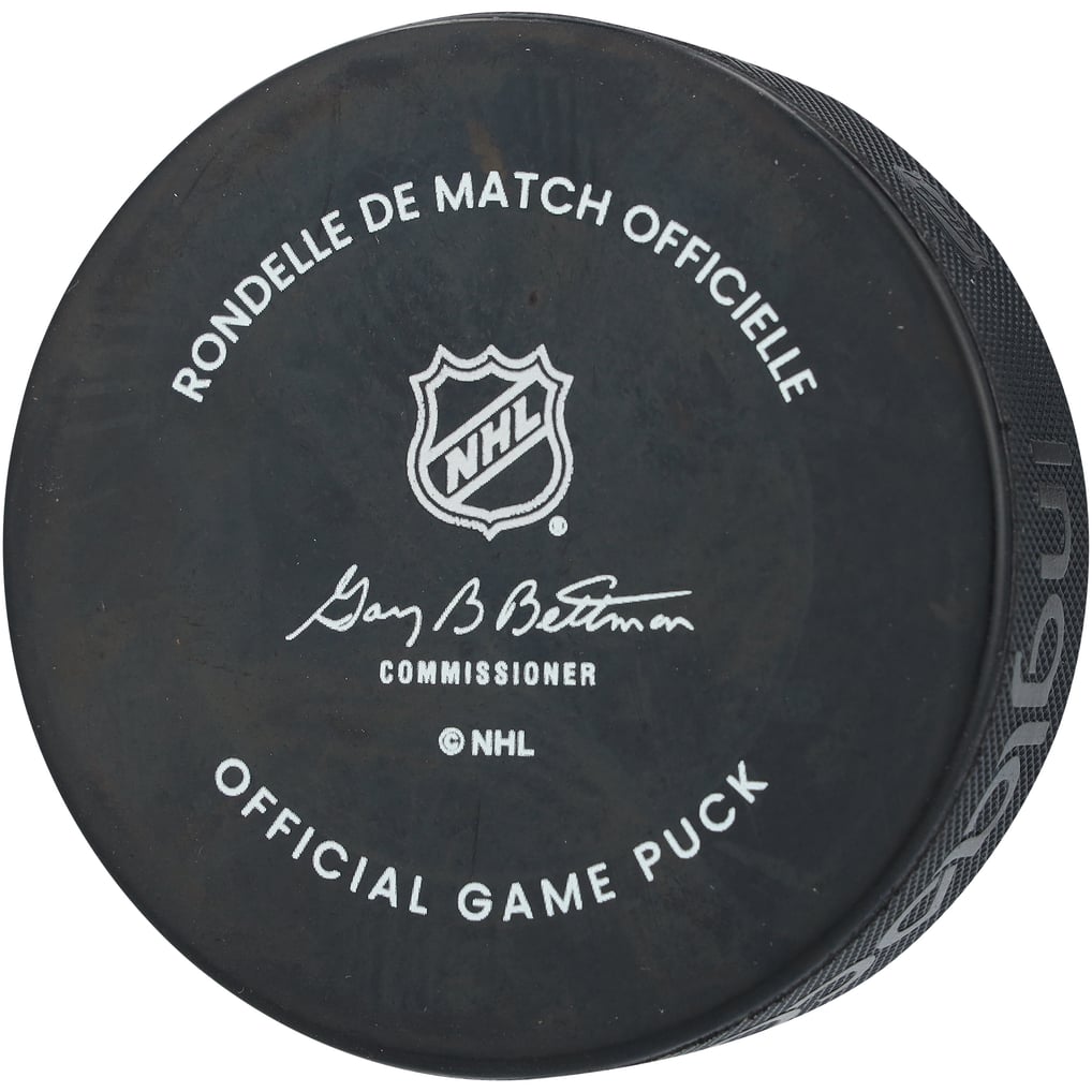 Auston Matthews Toronto Maple Leafs Autographed Fanatics Authentic Official Game Puck with "Papi" Inscription 
