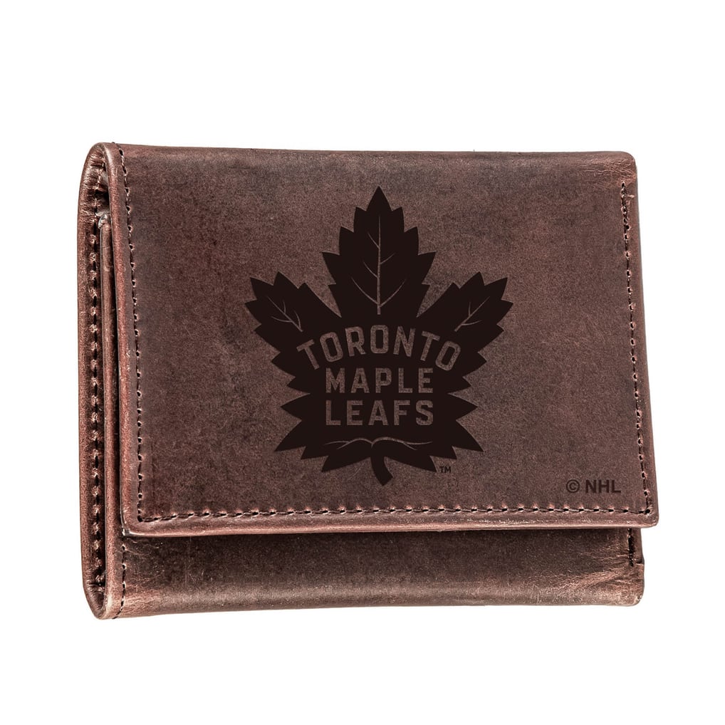  Toronto Maple Leafs Leather Tri-Fold Wallet - Brown