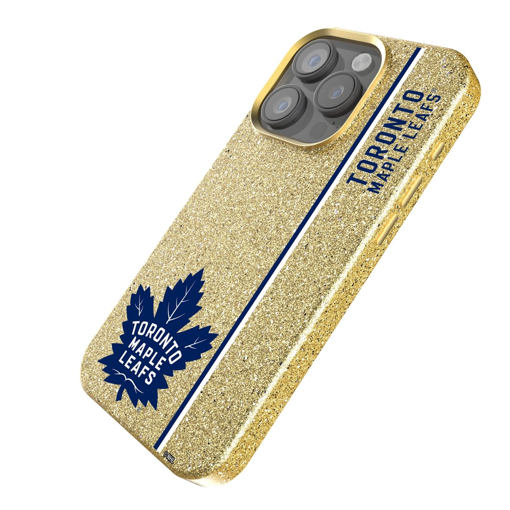 Toronto Maple Leafs Keyscaper Sidebar Bling iPhone Case - Gold