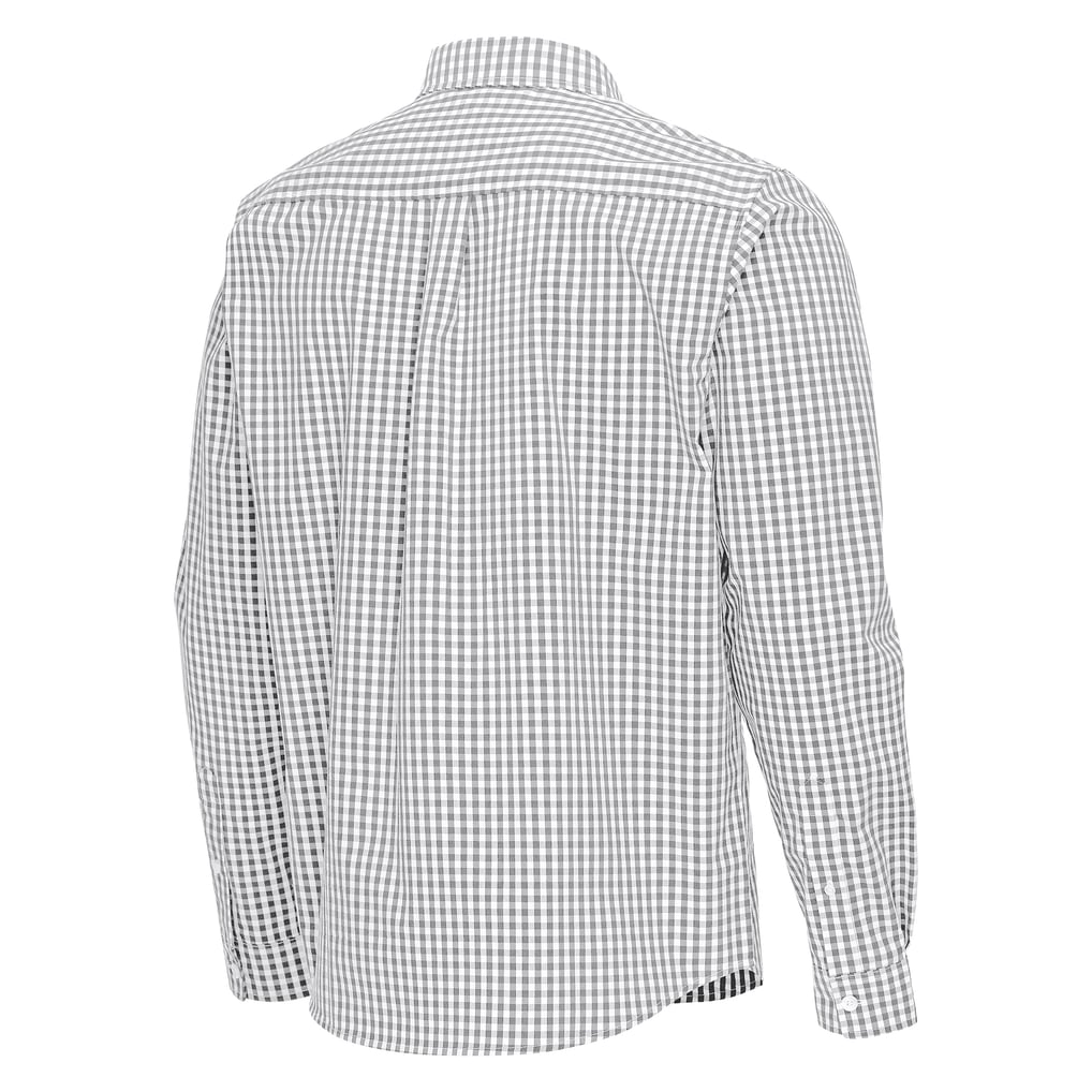 Toronto Maple Leafs Antigua Ellis Tri-Blend Long Sleeve Button-Down Shirt - Gray