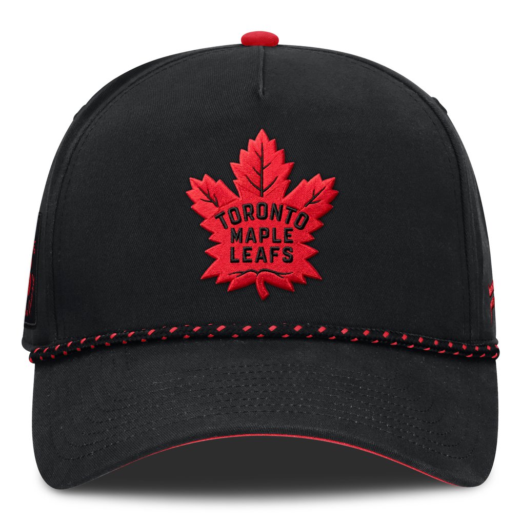 Toronto Maple Leafs Fanatics Canada Military Appreciation Authentic Pro A-Frame Adjustable Hat - Black