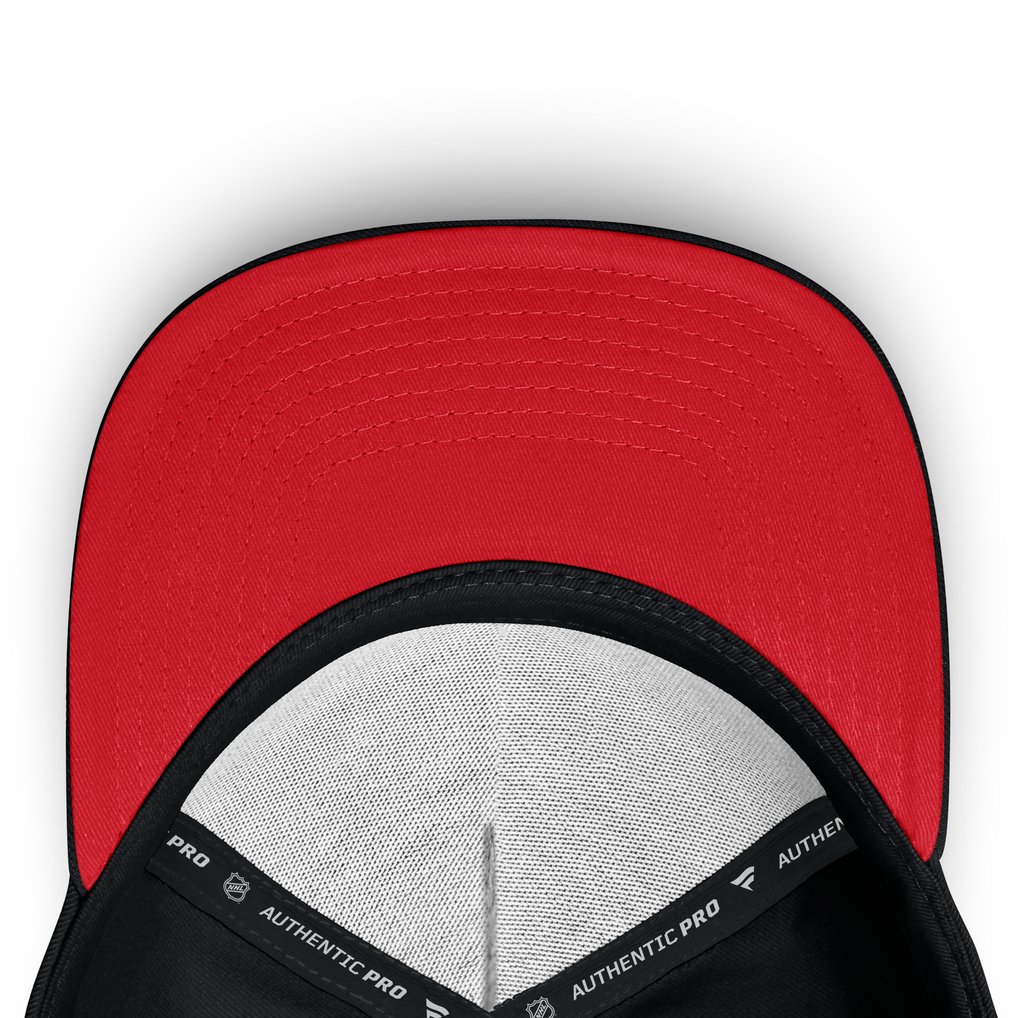 Toronto Maple Leafs Fanatics Canada Military Appreciation Authentic Pro A-Frame Adjustable Hat - Black