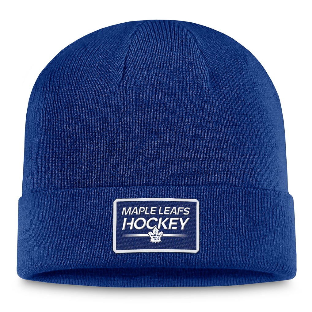  Toronto Maple Leafs Fanatics Authentic Pro Cuffed Knit Hat – Blue