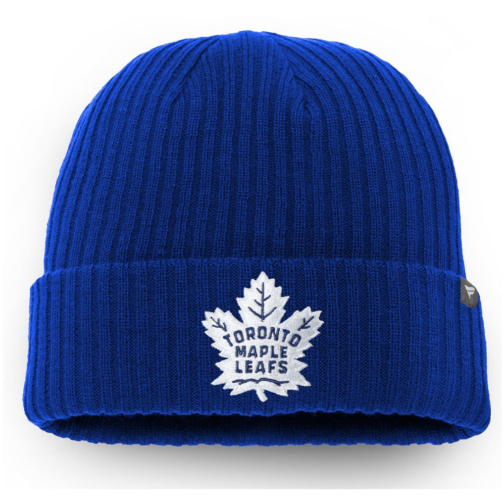 Toronto Maple Leafs Fanatics Core Primary Logo Cuffed Knit Hat - Blue