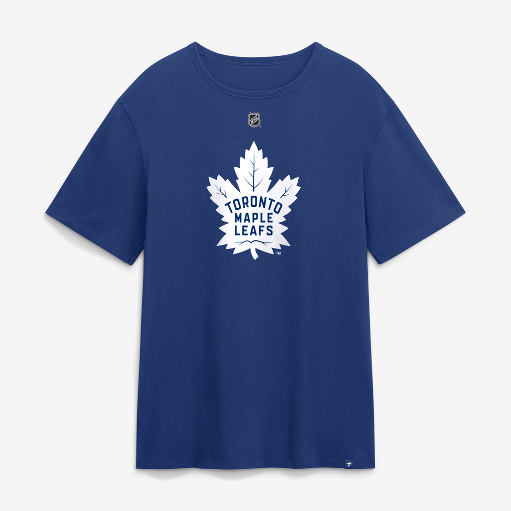 Gavin McKenna Toronto Maple Leafs Fanatics Authentic Stack Name & Number T-Shirt - Blue