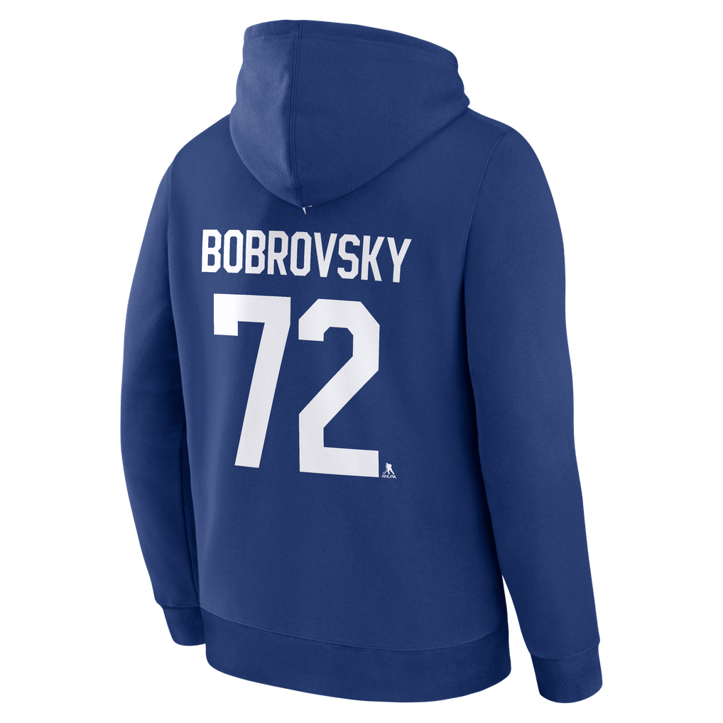 Sergei Bobrovsky Toronto Maple Leafs Fanatics Authentic Stack Name & Number Hoodie - Blue