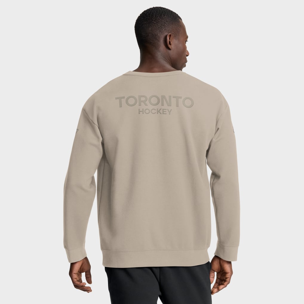 Toronto Maple Leafs Fanatics Authentic Pro Road Tri-Blend Sweatshirt - Tan