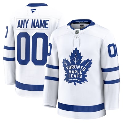 Toronto Maple Leafs Fanatics Away Premium Custom Jersey - White