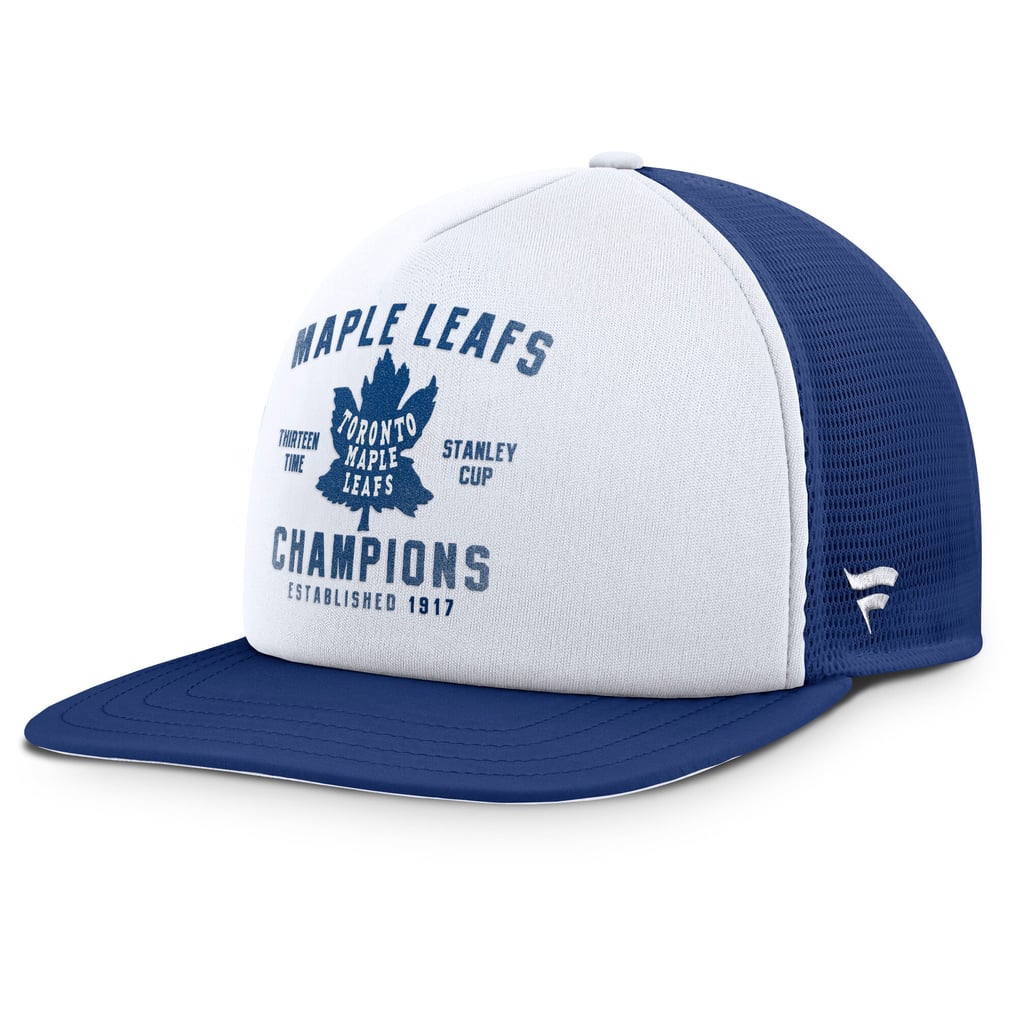 Toronto Maple Leafs Fanatics Decades Collection Foam Front Snapback Hat - White/Blue
