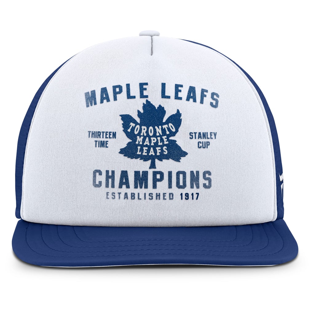 Toronto Maple Leafs Fanatics Decades Collection Foam Front Snapback Hat - White/Blue