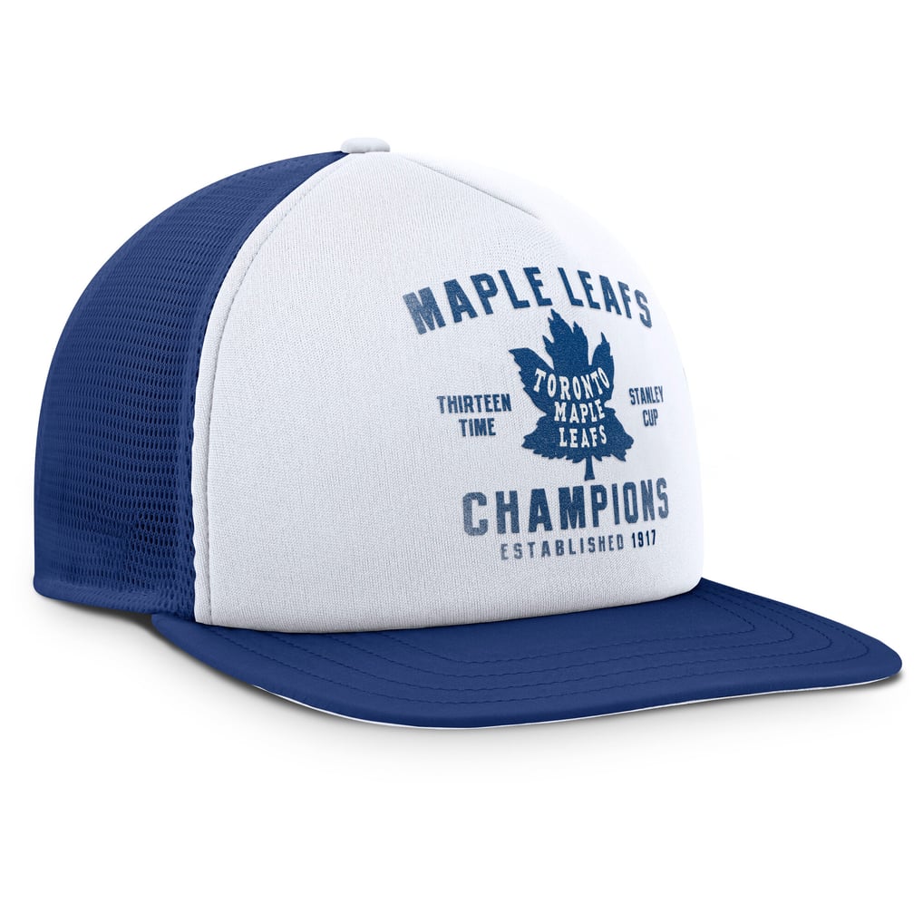 Toronto Maple Leafs Fanatics Decades Collection Foam Front Snapback Hat - White/Blue