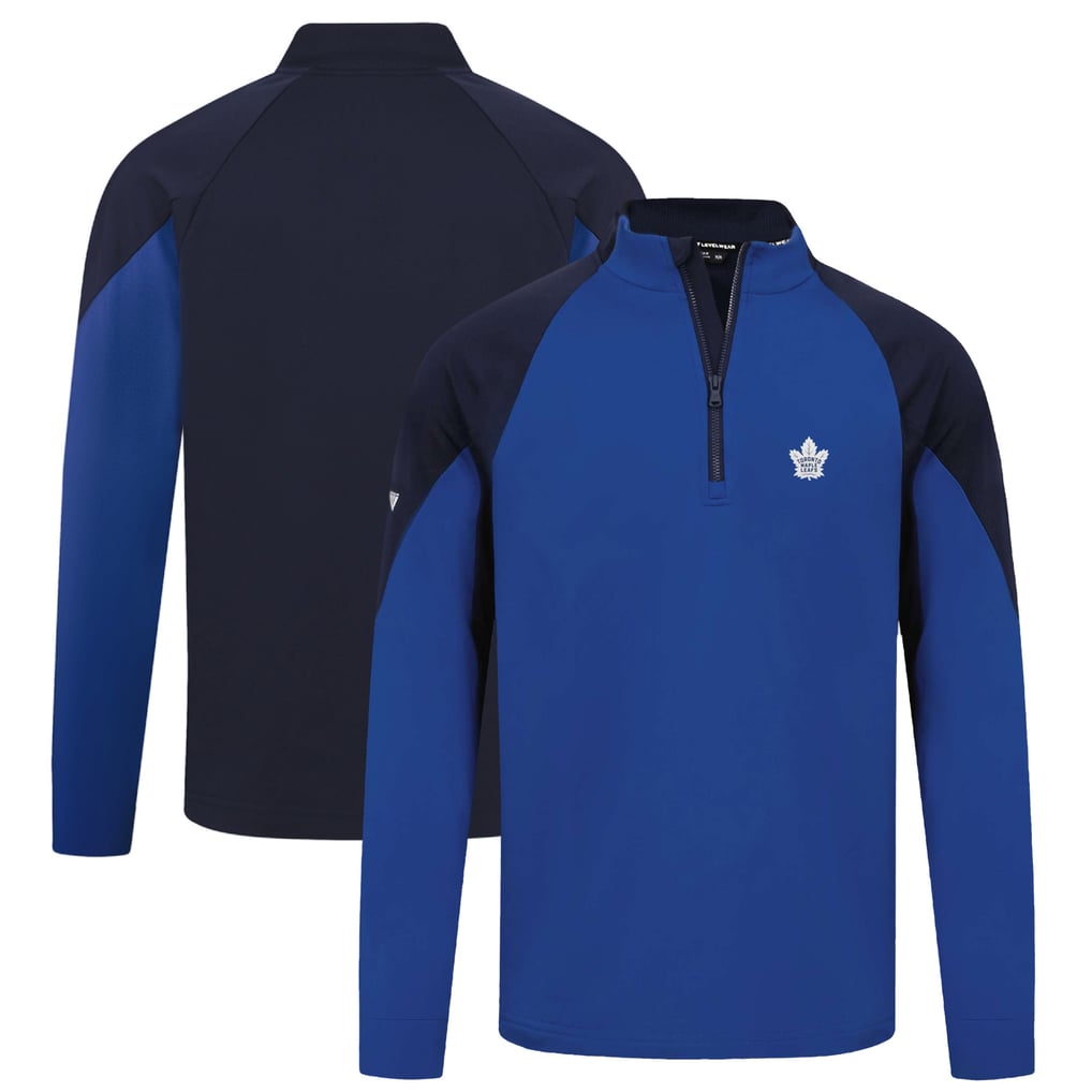 Toronto Maple Leafs Levelwear Cadet Insignia Core Quarter-Zip Pullover Top - Blue