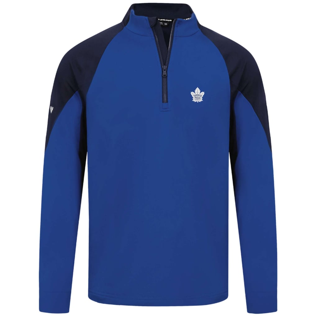 Toronto Maple Leafs Levelwear Cadet Insignia Core Quarter-Zip Pullover Top - Blue