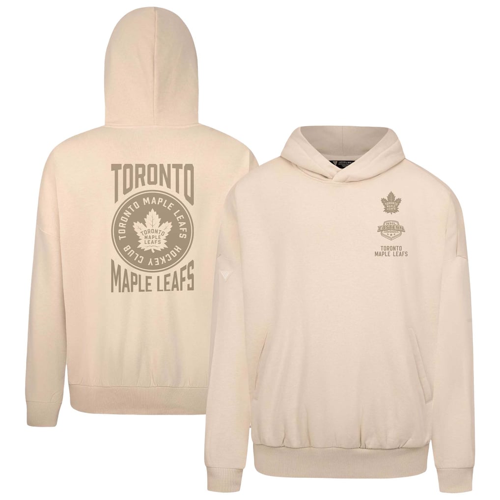 Toronto Maple Leafs Levelwear Contact Stamp Pullover Hoodie - Cream
