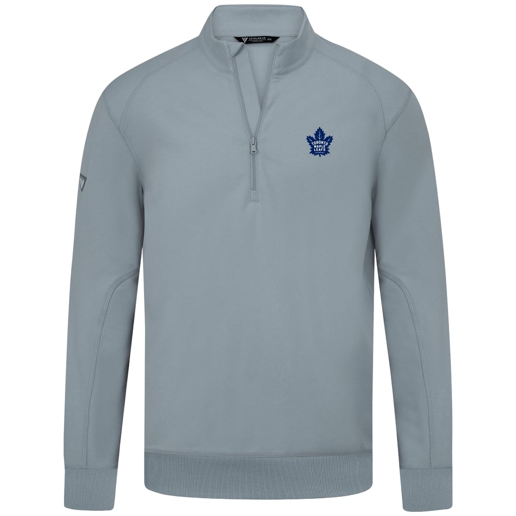 Toronto Maple Leafs Levelwear Upright Tri-Blend Quarter-Zip Pullover - Gray