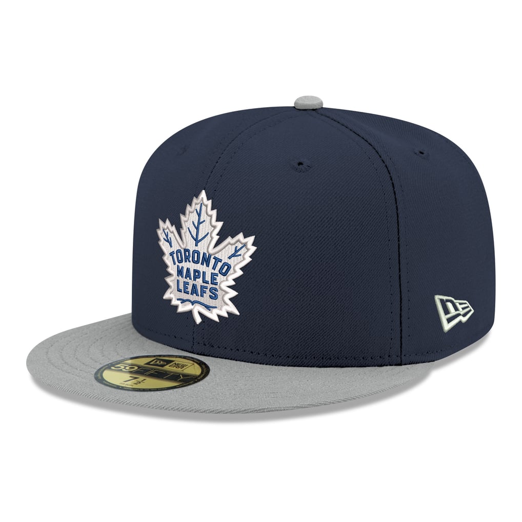  Toronto Maple Leafs New Era Core Logo Two-Tone 59FIFTY Fitted Hat - Navy