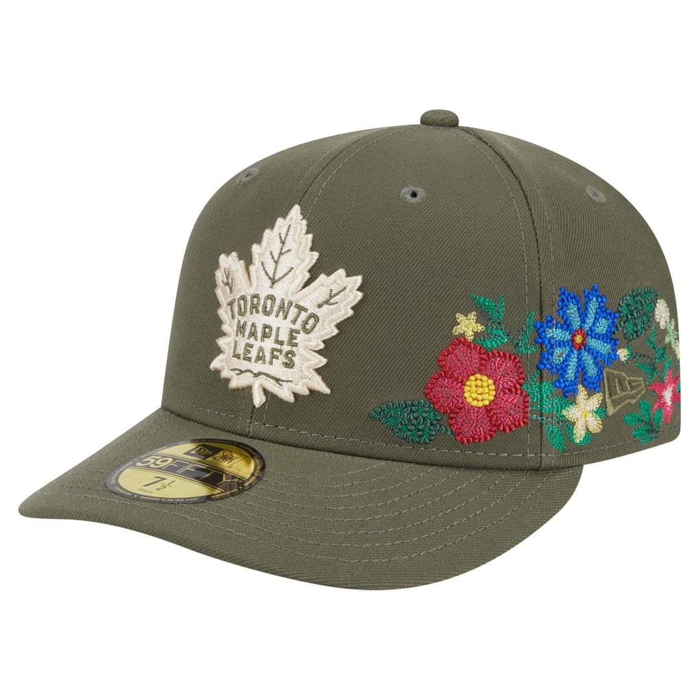 Toronto Maple Leafs New Era Tonal Florals 59FIFTY Fitted Hat - Olive
