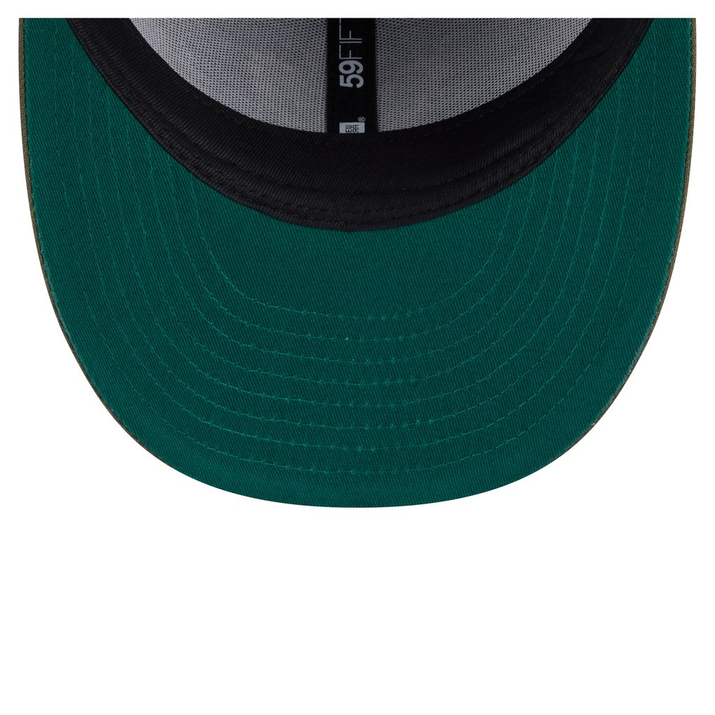 Toronto Maple Leafs New Era Tonal Florals 59FIFTY Fitted Hat - Olive