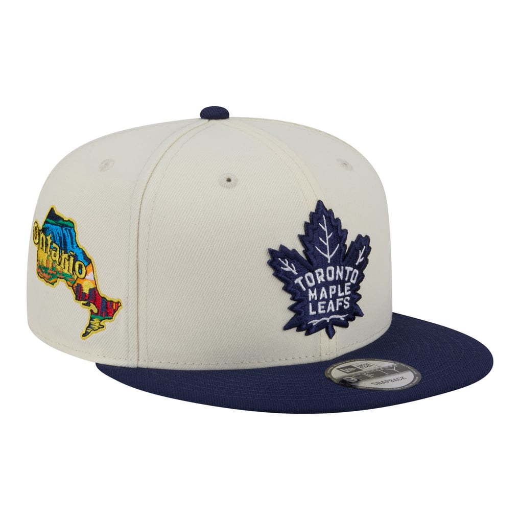  Toronto Maple Leafs New Era Injection Localized Two-Tone 9FIFTY Snapback Hat - White/Navy