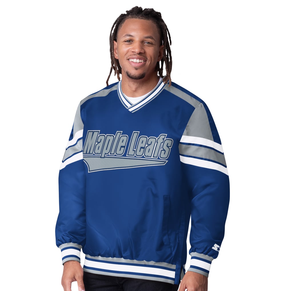  Toronto Maple Leafs Starter Reliever V-Neck Pullover Jacket - Blue