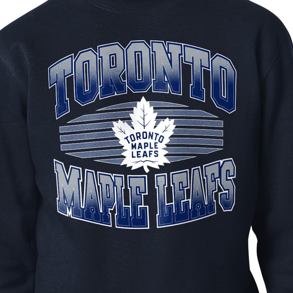 Toronto Maple Leafs Starter Team Grit Graphic Fleece Pullover Sweatshirt - Navy