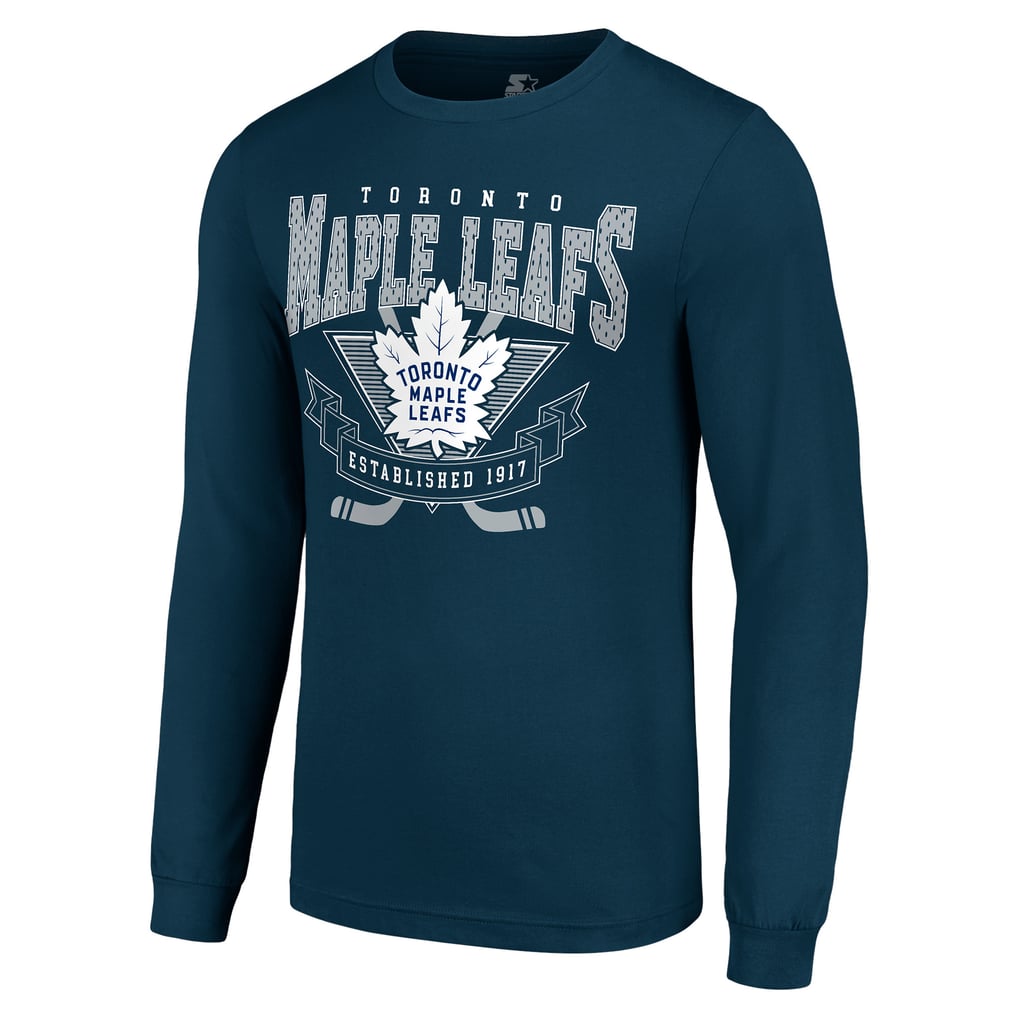 Toronto Maple Leafs Starter Team Logo Graphic Long Sleeve T-Shirt - Navy