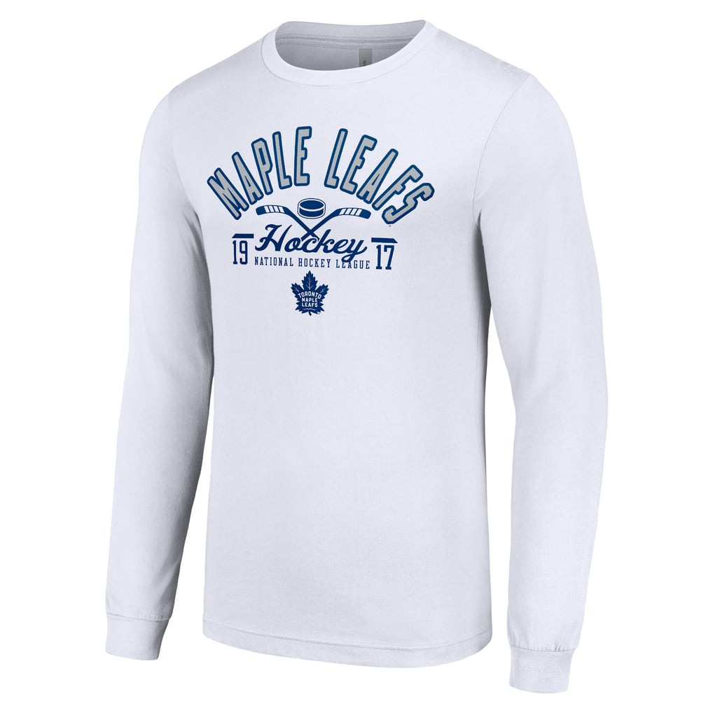  Toronto Maple Leafs Starter Puck Long Sleeve T-Shirt - White