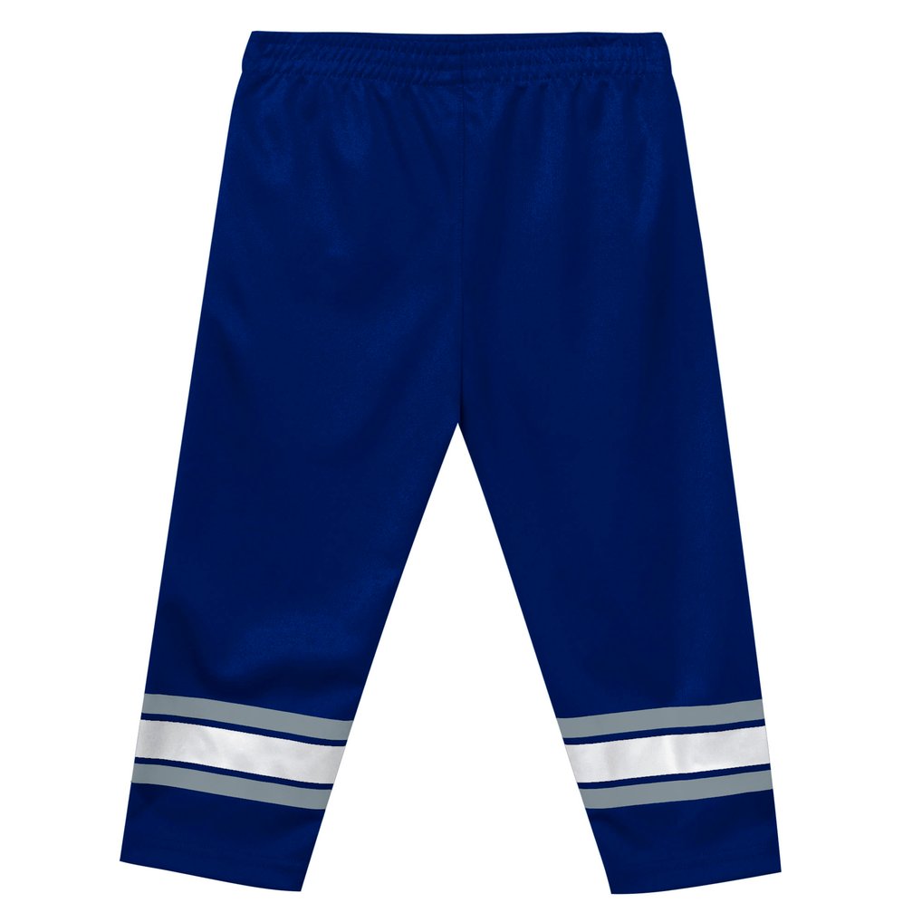 Toronto Maple Leafs Outerstuff Preschool Denting the Net Long Sleeve T-Shirt and Pants Set - White/Blue