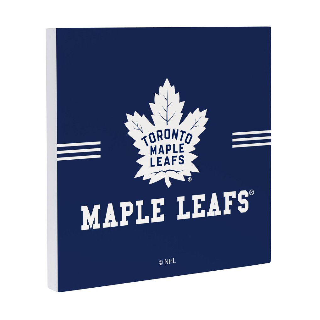 Toronto Maple Leafs 12" x 12" Wood Wall Sign