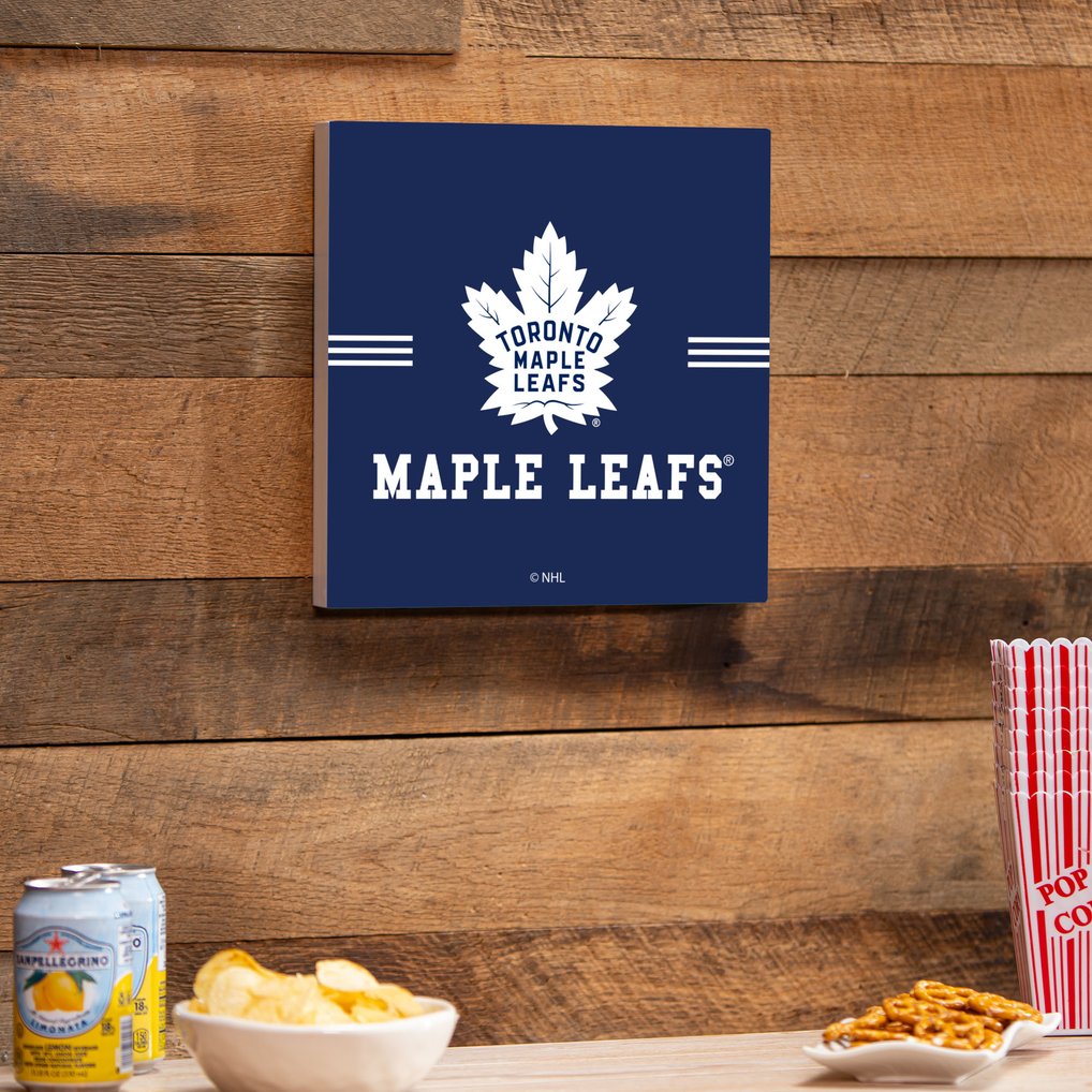 Toronto Maple Leafs 12" x 12" Wood Wall Sign