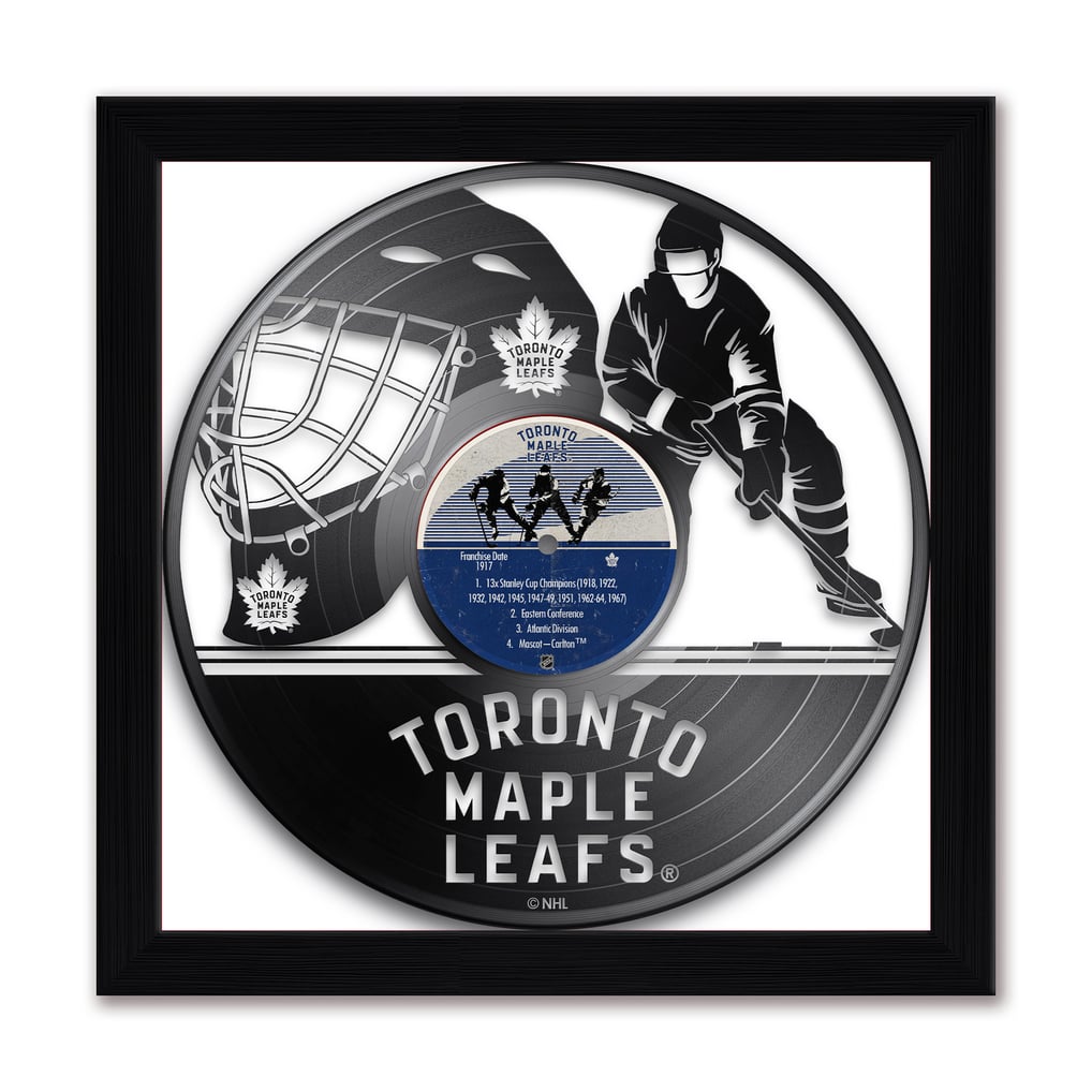 Toronto Maple Leafs 13" x 13" Framed Vinyl Record Art Print