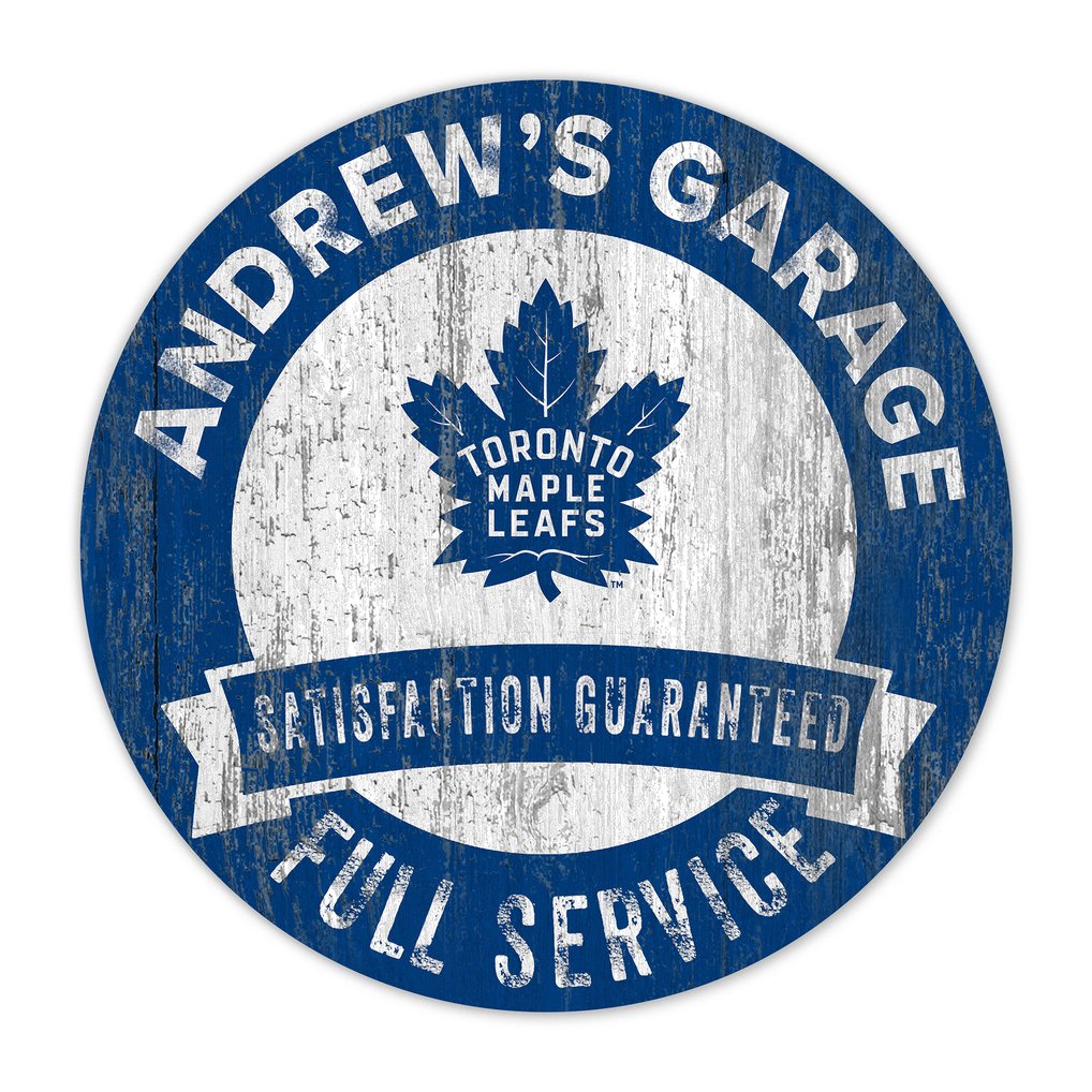 Toronto Maple Leafs 16" Customizable Garage Circle