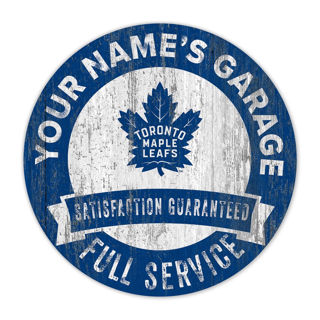 Toronto Maple Leafs 16" Customizable Garage Circle