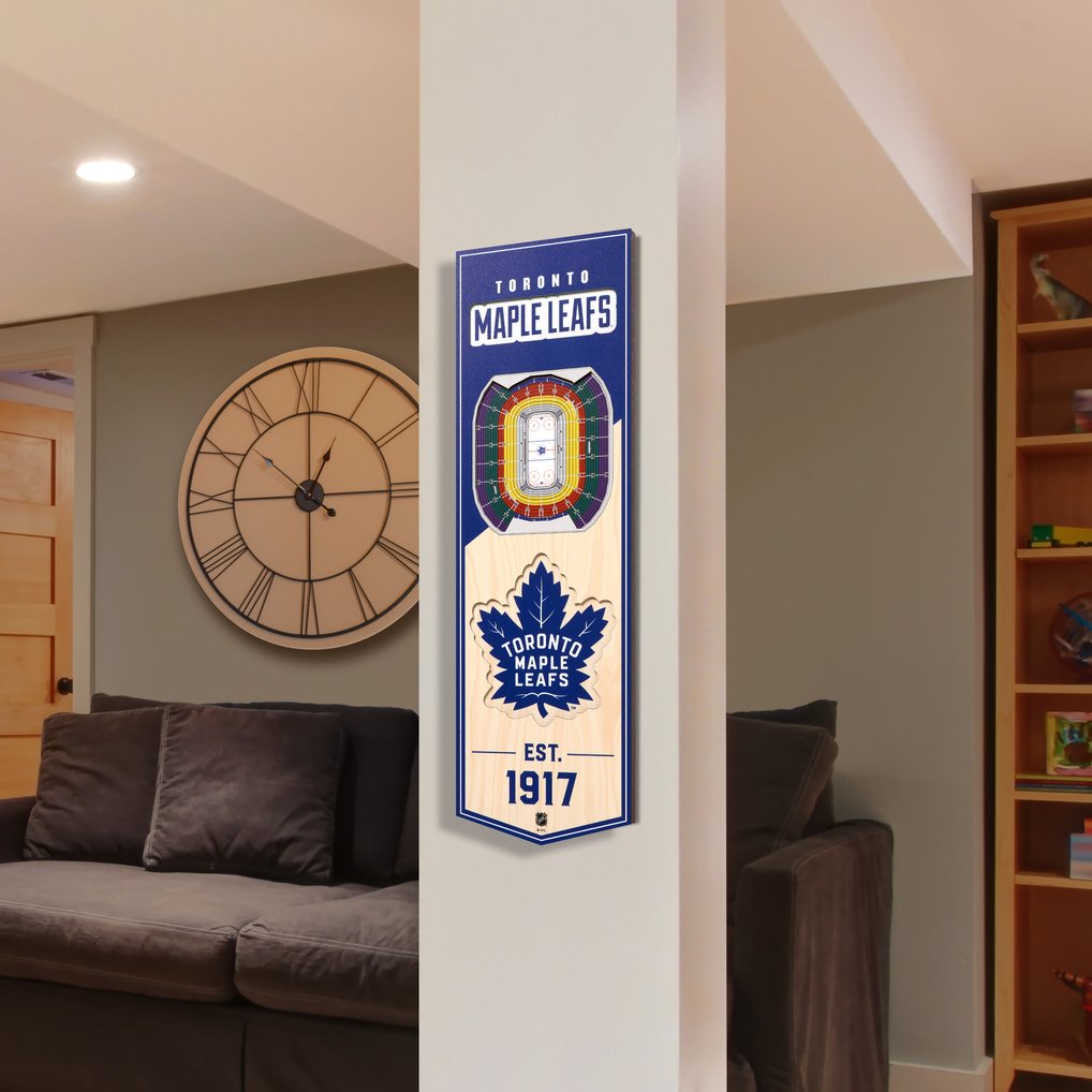 Toronto Maple Leafs 6'' x 19'' 3D StadiumView Banner