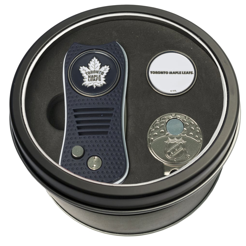 Toronto Maple Leafs Divot Tool, Ball Marker & Cap Clip Personalized Tin Gift Set