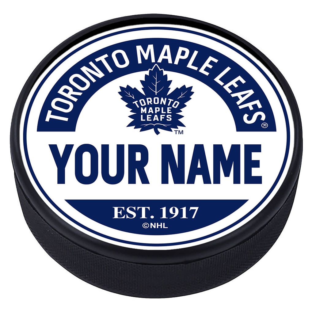 Toronto Maple Leafs Personalized Puck