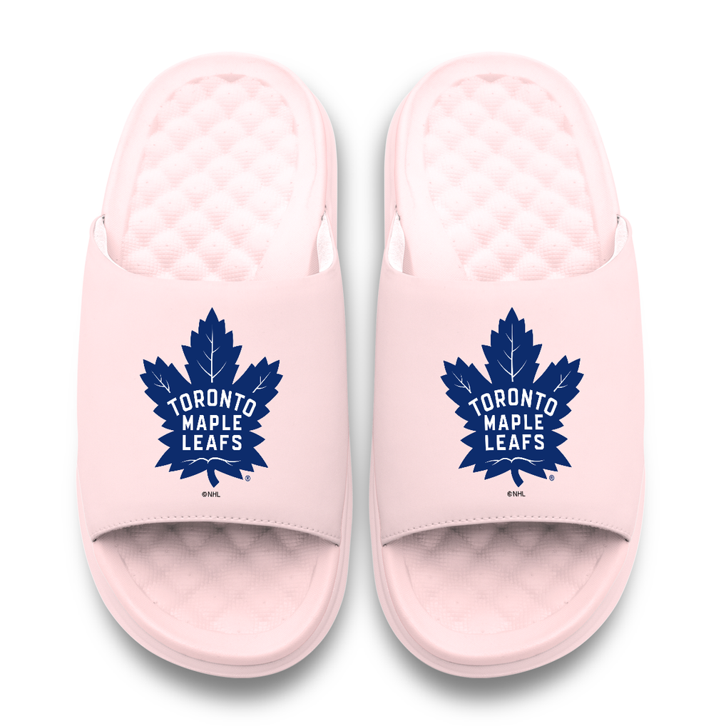 Toronto Maple Leafs ISlide Unisex Primary Motive Slide Sandals - Pink