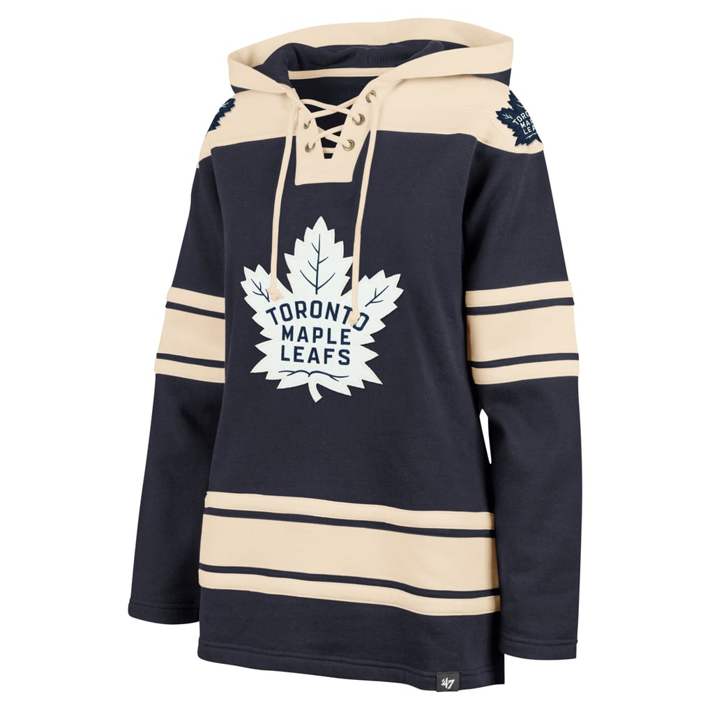  Toronto Maple Leafs '47 Women's Superior Lacer Pullover Hoodie - Navy