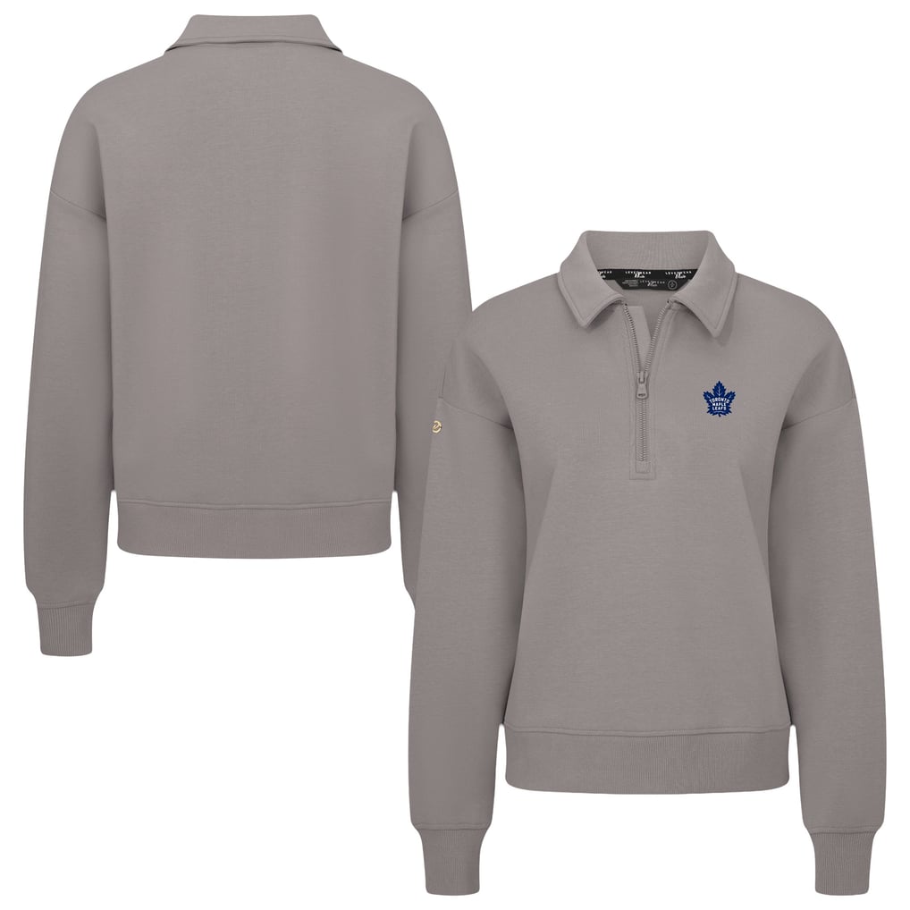  Toronto Maple Leafs Levelwear Women's  Canmore Quarter-Zip Pullover - Gray